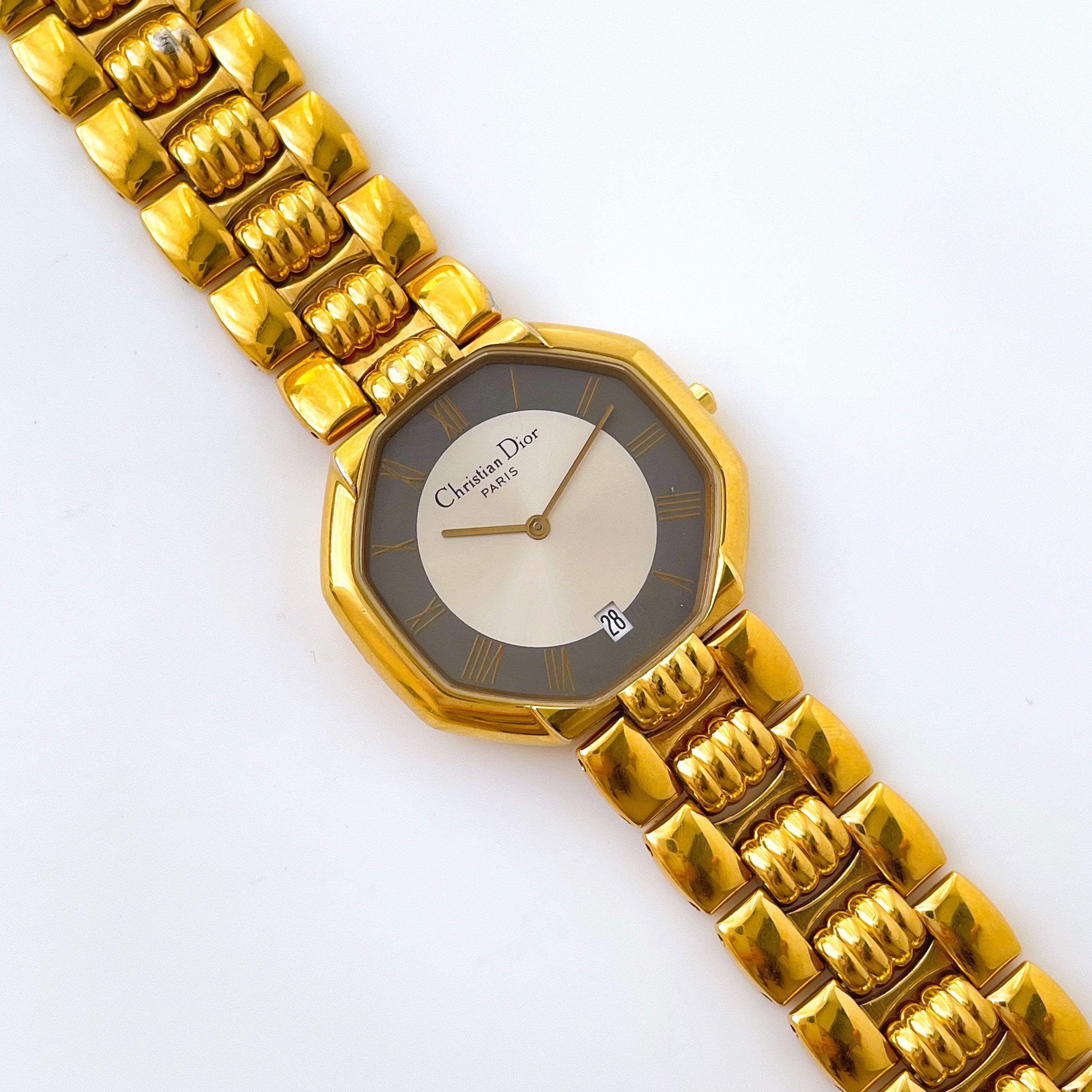 Christian dior watch gold hotsell