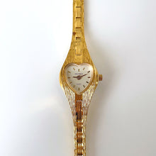 Load image into Gallery viewer, Vintage Ladies Sekonda Gold-Tone Quartz Watch with Heart Shaped Dial
