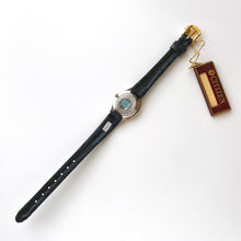 Load image into Gallery viewer, Vintage Gold-Plated Ladies&#39; Citizen Elegance Quartz Watch with Black Leather Strap
