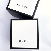 Load image into Gallery viewer, Boxed Gucci G Frame Watch with Square Mother of Pearl Dial and Double Green Leather Wristband
