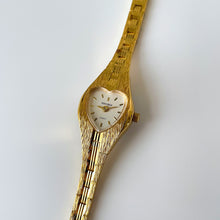 Load image into Gallery viewer, Vintage Ladies Sekonda Gold-Tone Watch with Heart Shaped Dial
