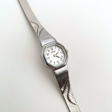 Load image into Gallery viewer, Ladies&#39; Silver-Tone Lorus Quartz Watch with Octagon Dial
