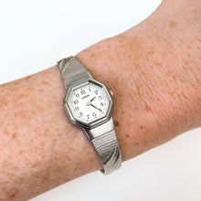 Load image into Gallery viewer, Ladies&#39; Silver-Tone Lorus Quartz Watch with Octagon Dial
