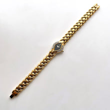 Load image into Gallery viewer, Rare Vintage 1993 Gold-Plated Ladies&#39; Seiko Quartz Watch With Diamond Bezel
