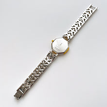 Load image into Gallery viewer, Vintage 90s Yves Saint Laurent Ladies&#39; Quartz Watch with Two-Tone Bracelet and White Octagon Dial
