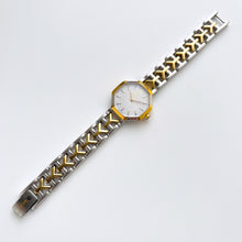 Load image into Gallery viewer, Vintage 90s Yves Saint Laurent Ladies&#39; Quartz Watch with Two-Tone Bracelet and White Octagon Dial
