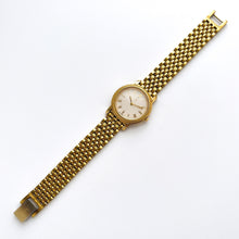 Load image into Gallery viewer, Vintage 90s Yves Saint Laurent Ladies&#39; Quartz Watch with Gold-Plated Bracelet and White Dial
