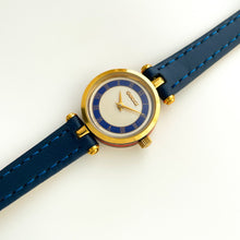 Load image into Gallery viewer, Vintage 1990 Ladies&#39; Gucci Stack Quartz Watch with Blue and Beige Dial
