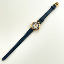 Load image into Gallery viewer, Vintage 1990 Ladies&#39; Gucci Stack Quartz Watch with Blue and Beige Dial
