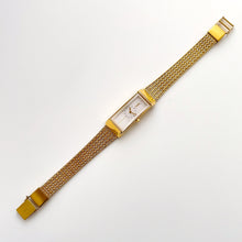 Load image into Gallery viewer, Vintage 90s Yves Saint Laurent Ladies&#39; Quartz Watch with Gold-Plated Bracelet and White Dial
