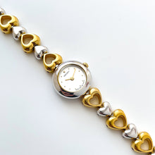 Load image into Gallery viewer, Vintage 1990s Two-Tone Ladies&#39; Seiko Quartz Watch With Heart Pattern
