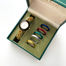 Load image into Gallery viewer, Rare Boxed 90s Gucci Watch with Interchangeable Bezels
