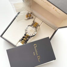 Load image into Gallery viewer, Vintage Two-Tone Christian Dior Unisex Quartz Watch with Octagon Dial
