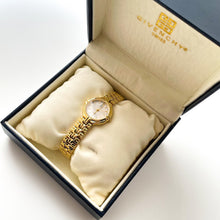 Load image into Gallery viewer, Vintage 1990s Gold-Plated Ladies&#39; Givenchy Quartz Watch with White Dial
