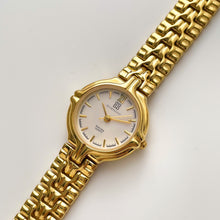 Load image into Gallery viewer, Vintage 1990s Gold-Plated Ladies&#39; Givenchy Quartz Watch with White Dial
