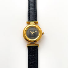 Load image into Gallery viewer, Ladies&#39; Vintage 90s Gold-Plated Fendi Quartz Watch with Black Dial
