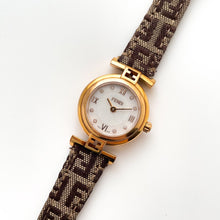 Load image into Gallery viewer, Ladies&#39; Vintage 90s Gold-Plated Fendi Quartz Watch
