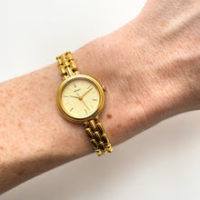 Load image into Gallery viewer, Vintage 1990s Gold-Plated Ladies&#39; Seiko Quartz Watch With Thin Bracelet
