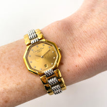 Load image into Gallery viewer, Vintage Two-Tone Christian Dior Ladies&#39; Quartz Watch with Octagon Dial
