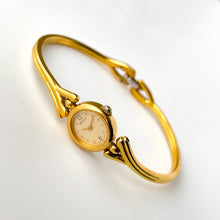 Load image into Gallery viewer, Tiny 1990s Gold-Plated Ladies&#39; Seiko Quartz Watch With Semi Bangle Bracelet
