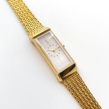 Load image into Gallery viewer, Vintage 90s Yves Saint Laurent Ladies&#39; Quartz Watch with Gold-Plated Bracelet and White Dial
