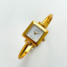 Load image into Gallery viewer, 90s Gold-Plated Gucci Bangle Watch with Square Dial
