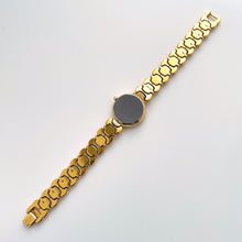 Load image into Gallery viewer, Rare 1990s Gold-Plated Seiko Exceline Quartz Watch with Metallic Blue Dial
