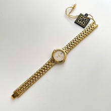 Load image into Gallery viewer, Vintage 1990s Gold-Plated Ladies&#39; Givenchy Quartz Watch with White Dial
