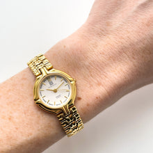 Load image into Gallery viewer, Vintage 1990s Gold-Plated Ladies&#39; Givenchy Quartz Watch with White Dial
