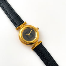 Load image into Gallery viewer, Ladies&#39; Vintage 90s Gold-Plated Fendi Quartz Watch with Black Dial
