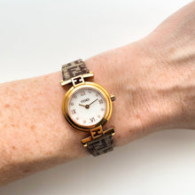 Load image into Gallery viewer, Ladies&#39; Vintage 90s Gold-Plated Fendi Quartz Watch
