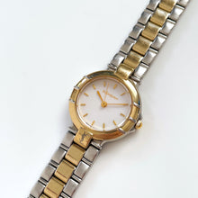 Load image into Gallery viewer, Vintage 90s Yves Saint Laurent Ladies&#39; Quartz Watch with Two-Tone Bracelet and White Dial
