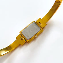 Load image into Gallery viewer, Vintage 1990s Gold-Plated Ladies&#39; Givenchy Bangle Quartz Watch with Rectangular Dial
