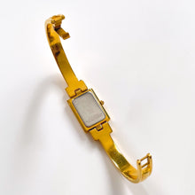 Load image into Gallery viewer, Vintage 1990s Gold-Plated Ladies&#39; Givenchy Bangle Quartz Watch with Rectangular Dial
