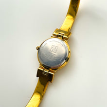 Load image into Gallery viewer, Vintage 1990s Gold-Plated Ladies&#39; Givenchy Bangle Quartz Watch with Blue and Gold Dial
