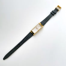 Load image into Gallery viewer, Vintage 90s Yves Saint Laurent Ladies&#39; Quartz Watch with Gray Leather Strap and White Dial
