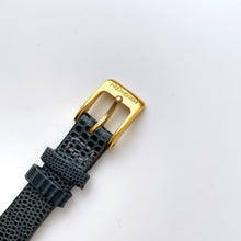 Load image into Gallery viewer, Vintage 90s Yves Saint Laurent Ladies&#39; Quartz Watch with Gray Leather Strap and White Dial
