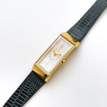 Load image into Gallery viewer, Vintage 90s Yves Saint Laurent Ladies&#39; Quartz Watch with Gray Leather Strap and White Dial
