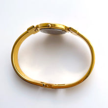 Load image into Gallery viewer, Vintage 1990s Gold-Plated Ladies&#39; Givenchy Bangle Watch with Blue Dial and Quartz Movement
