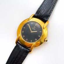 Load image into Gallery viewer, Vintage 90s Unisex Gold-Plated Fendi Quartz Watch with Black Dial
