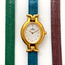 Load image into Gallery viewer, Rare Vintage 1996 Boxed Vintage Fendi Quartz Watch with 5 Interchangeable Leather Straps
