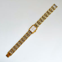 Load image into Gallery viewer, Vintage 1990s Two-Tone Ladies&#39; Seiko Quartz Watch With Tank-Like Dial and Roman Numerals
