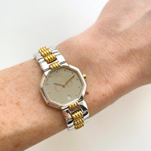 Load image into Gallery viewer, Vintage Two-Tone Christian Dior Ladies&#39; Quartz Watch with Grey Octagon Dial
