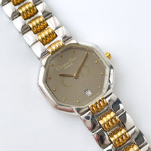 Load image into Gallery viewer, Vintage Two-Tone Christian Dior Ladies&#39; Quartz Watch with Grey Octagon Dial
