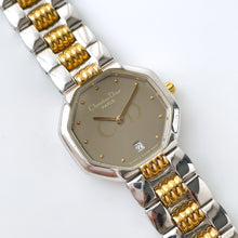 Load image into Gallery viewer, Vintage Two-Tone Christian Dior Ladies&#39; Quartz Watch with Grey Octagon Dial
