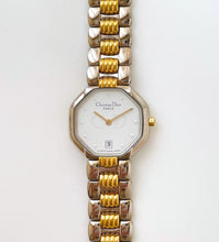 Load image into Gallery viewer, Vintage Two-Tone Christian Dior Ladies&#39; Quartz Watch with White Octagon Dial
