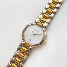 Load image into Gallery viewer, Vintage Two-Tone Christian Dior Ladies&#39; Quartz Watch with White Octagon Dial
