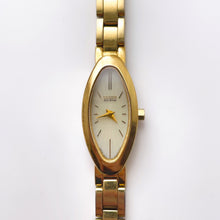 Load image into Gallery viewer, Vintage Ladies&#39; Gold-Tone Citizen Eco-Drive Solar Watch with Oval Dial
