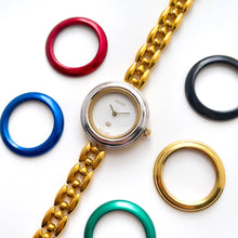 Load image into Gallery viewer, Rare Boxed 90s Gucci Quartz Watch with Interchangeable Bezels
