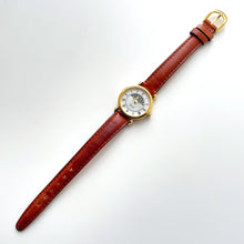 Load image into Gallery viewer, Vintage 90s Ladies&#39; Imado Sun &amp; Moon Phase Quartz Watch with Brown Leather Strap
